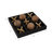 Ivianna Wood & Metal Tic-Tac-Toe Game - Mango Wood Pieces - 10" Black Board