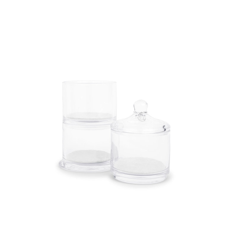 Pot à bijoux en verre empilable