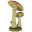Statue champignon mystique rouge forêt