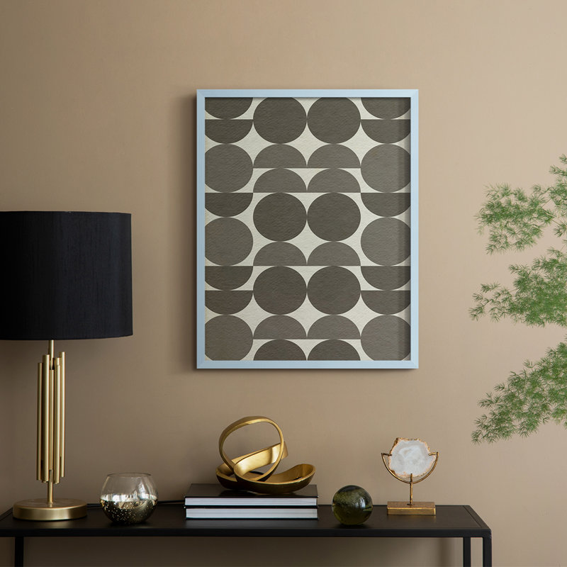 Neutre Subtle Shift II, reproduction encadrée - bois massif, Bleu, H 11 po x l 9 po