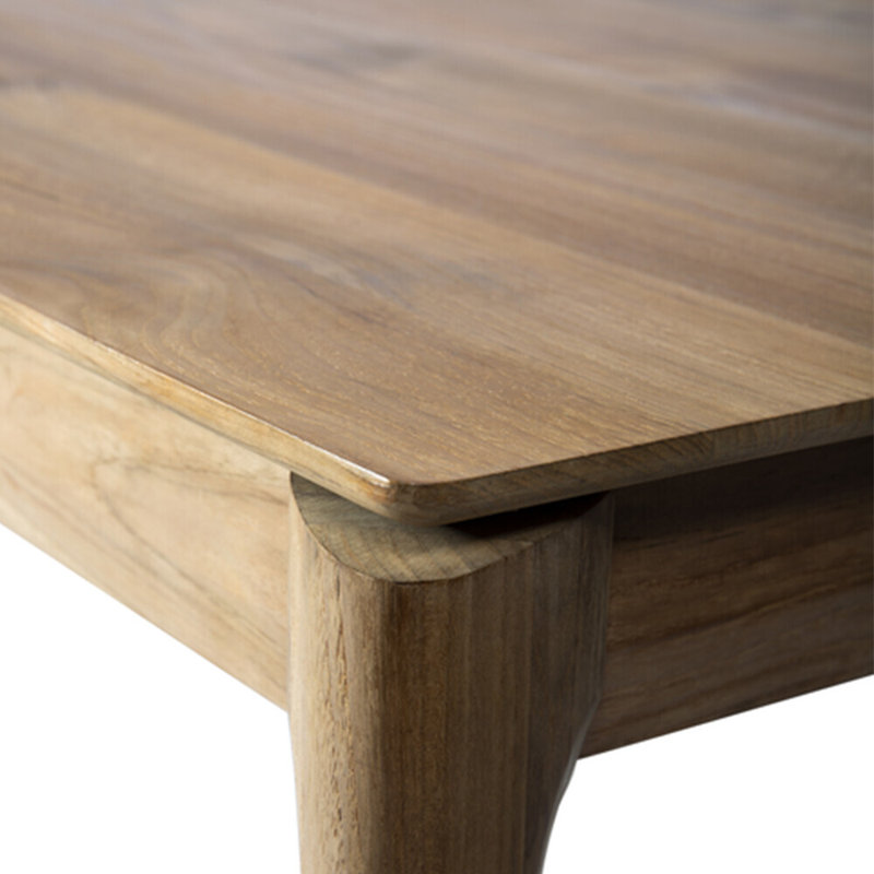 Bok Solid Wood Dining Table, 30"H x 63"L x 31.5"W, Brown