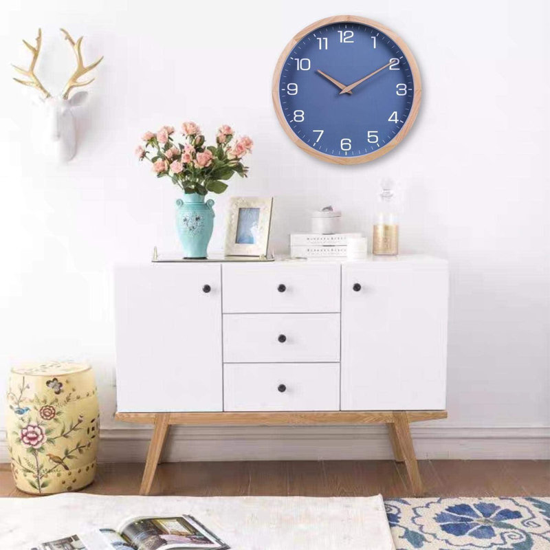 Heidler Solid Wood Wall Clock