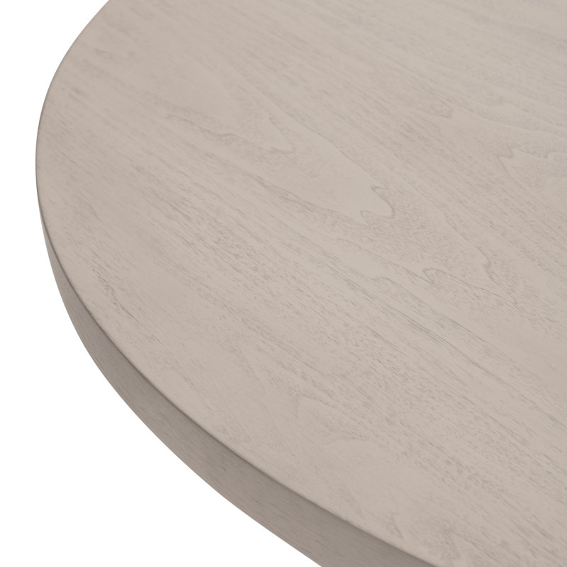 Sereno Round Walnut Wood Dining Table