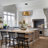 22in LED Vintage Dimmable Metal Drum Chandelier