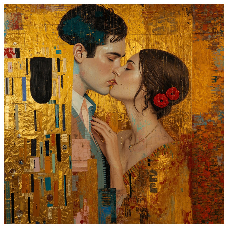 Édredon doré romantique, Queen
