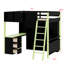 Lit mezzanine en bois avec bureau-72435237