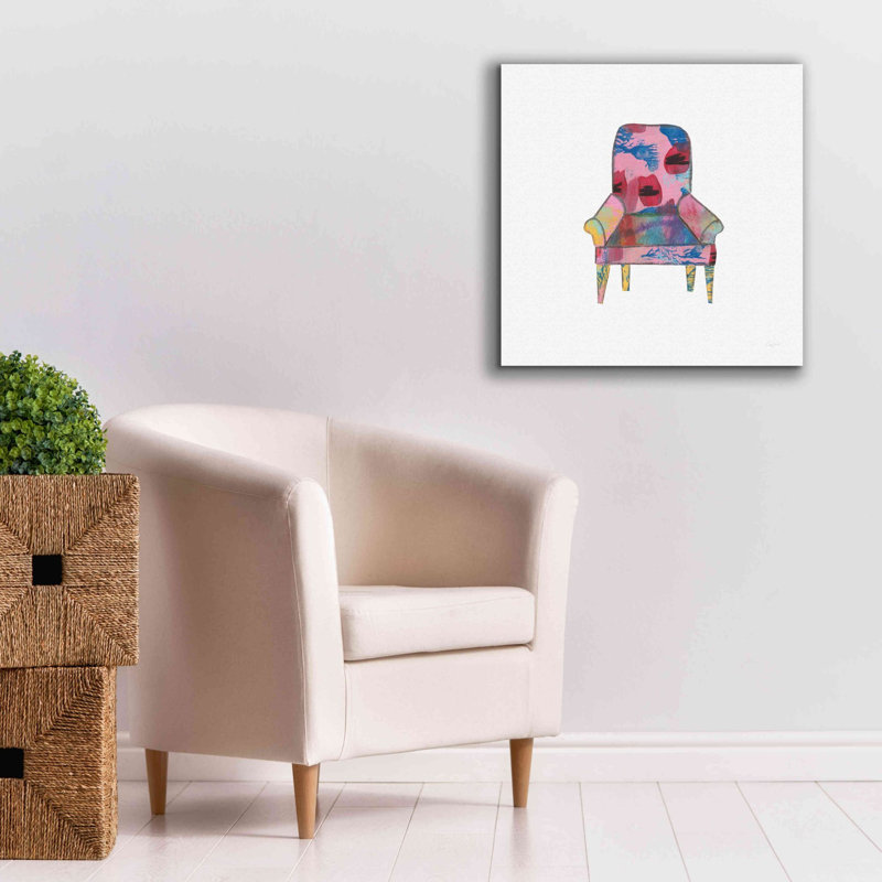 Kenyce Mod Chairs VII par Courtney Prahl, H 26 po x l 26 po x P 1,5 po