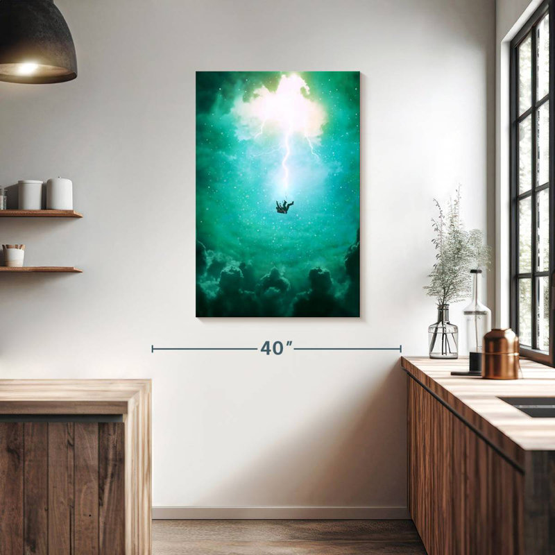 Kelan Falling From Space, 39" H x 26" W