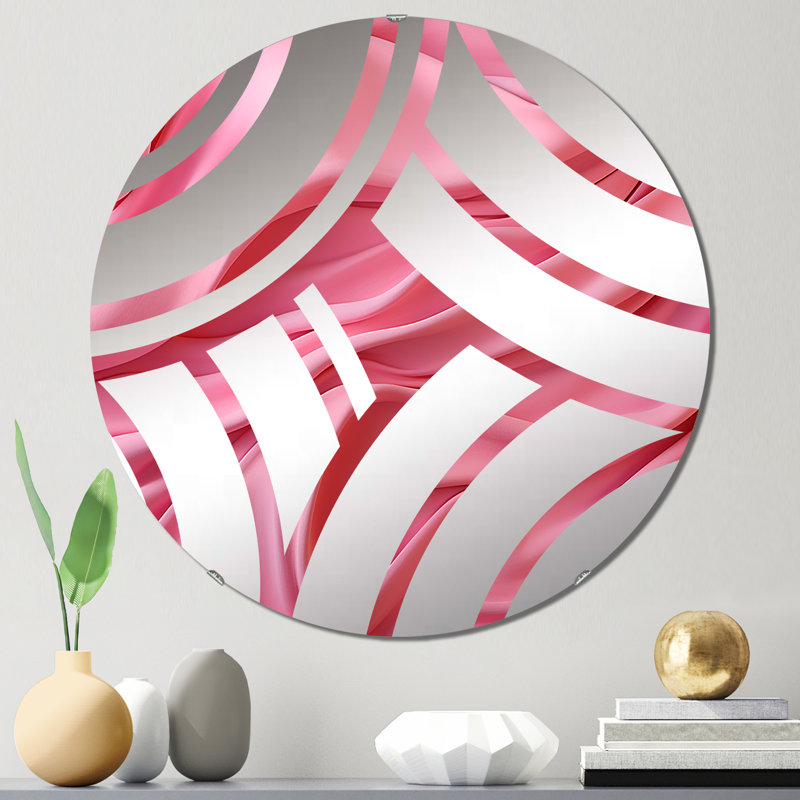 Elexia - Miroir décoratif Center Wave, 23,6 po x 23,6 po