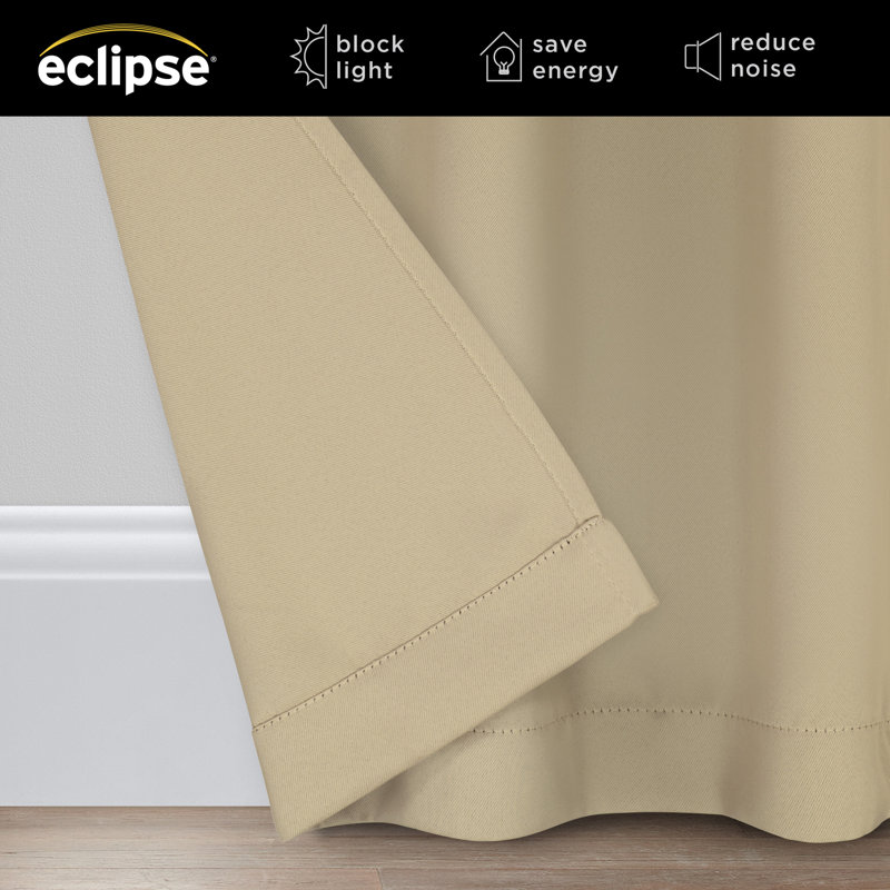 Wheat Blackout Grommet Extra Wide Sliding Patio Door Curtain Panel 84" x 100"