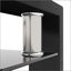 Table basse moderne en verre transparent avec rangement double couche pour le salon et le bureau-1066905431