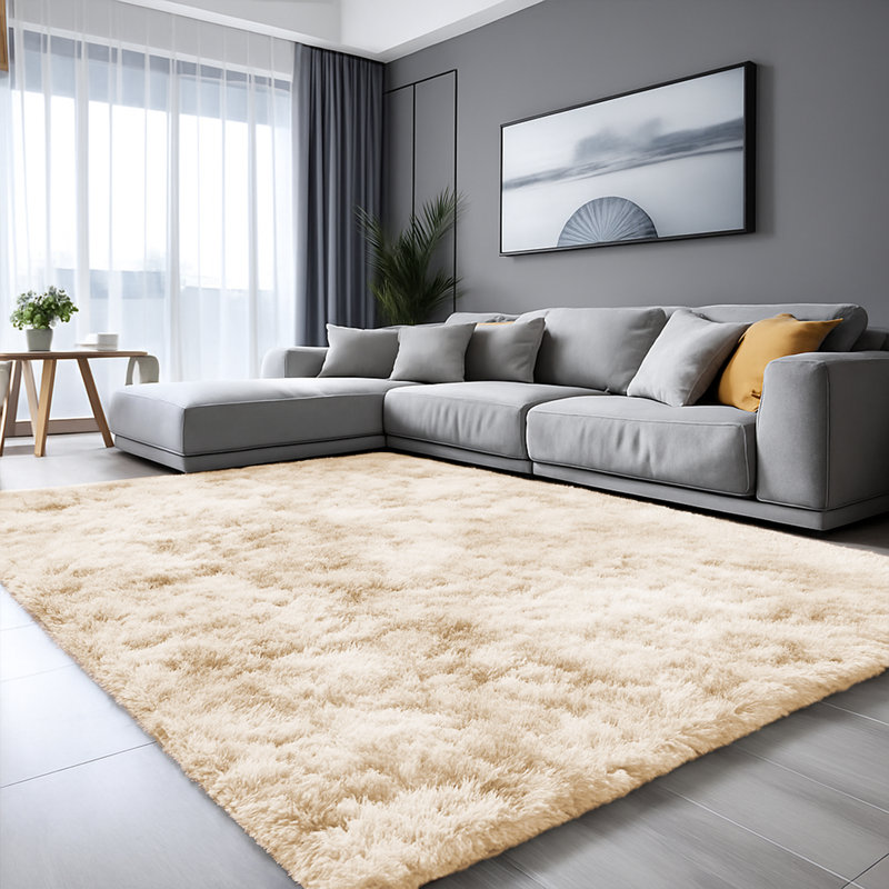 Abbotsen Solid Colour Shag Area Rug, Runner 80 x 300cm