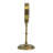 6.5x6x15" Vintage Inspired Gold Iron Table Clock