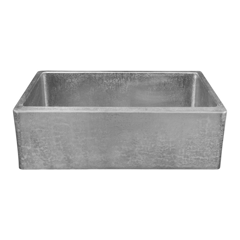 Ebern Designs 56mm W Single Bowl Copper Kitchen Sink