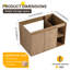 Base de meuble-lavabo mural 30 po avec 2 portes et 1 tablette