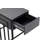 Modern Black Coffee Table with Metal Legs, 35.4 x 14.6 x 35.4 inches | 100% Melamine Coated Chipboard, Durable with 26.5 lbs Bearing Capacity | Stylish Solid Color Design for Industrial & Contemporary Living Spaces