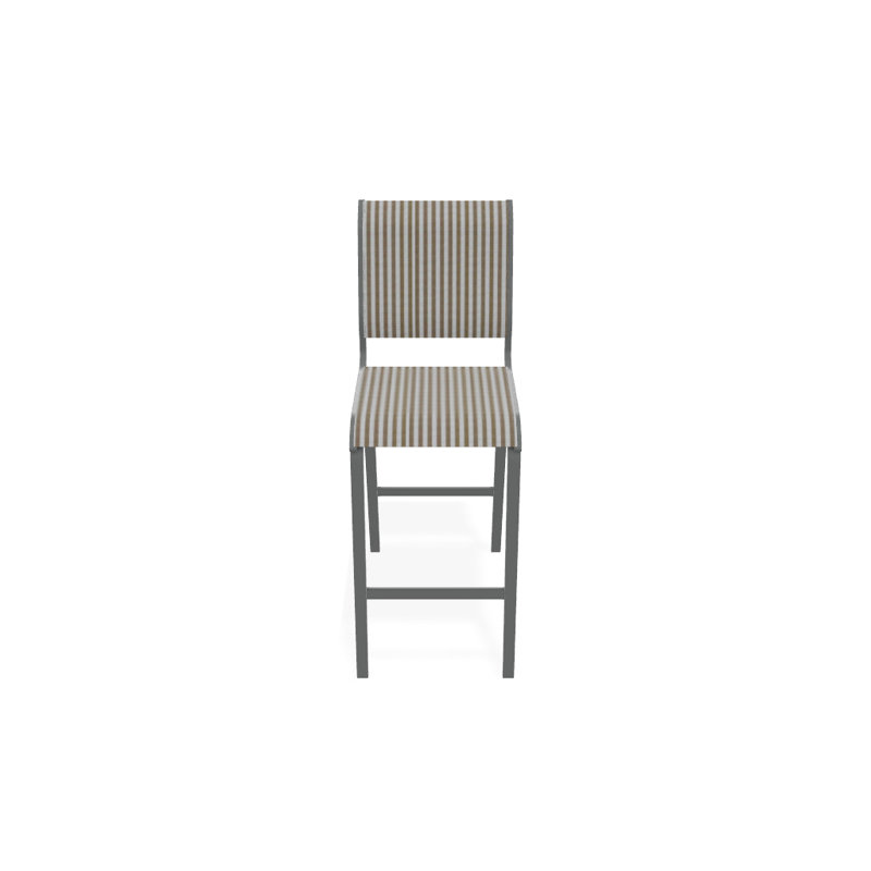 Tabouret de bar 29,5 po Holna, Graphite texturé, Brun clair