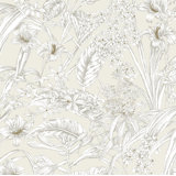 Conservatory Toile Vinyl Wallpaper Double Roll