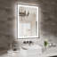 Miroir de salle de bain moderne sans cadre avec fonction de désembuage et lumière réglable-551068553-566337175-566337163