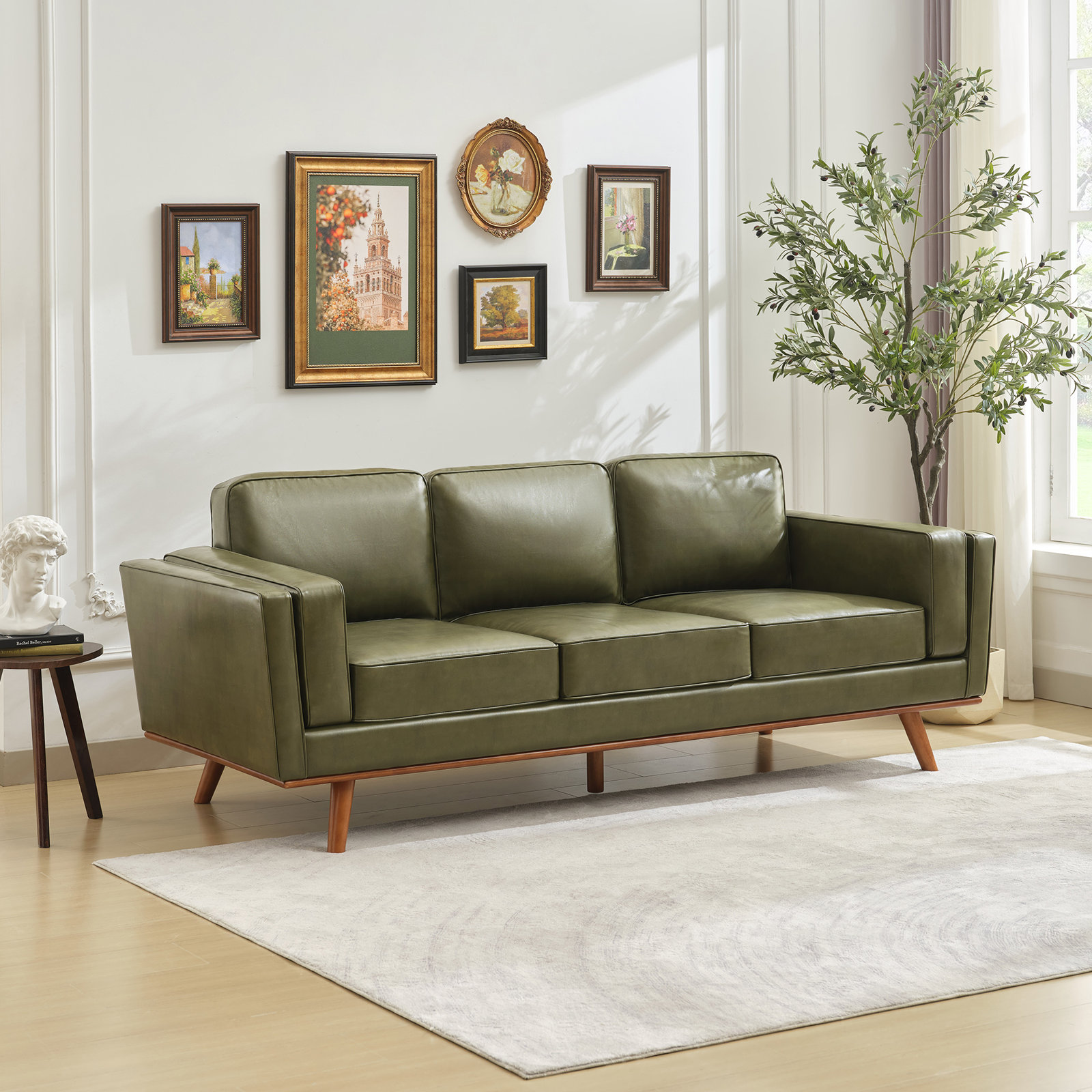 Reeves 84" Sofa, Light Green