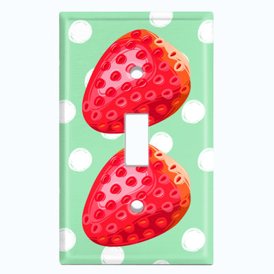 Patterned 1 - Gang Toggle Light Switch Standard Wall Plate