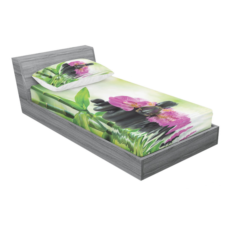 Microfiber Sheet Set, Twin Sheet Set with Fitted Sheet