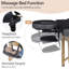 Table de massage pliante avec spa réglable et masseur pour le cou-122511219