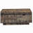 Rustic Oak Coffee Table with Sliding Barn Door