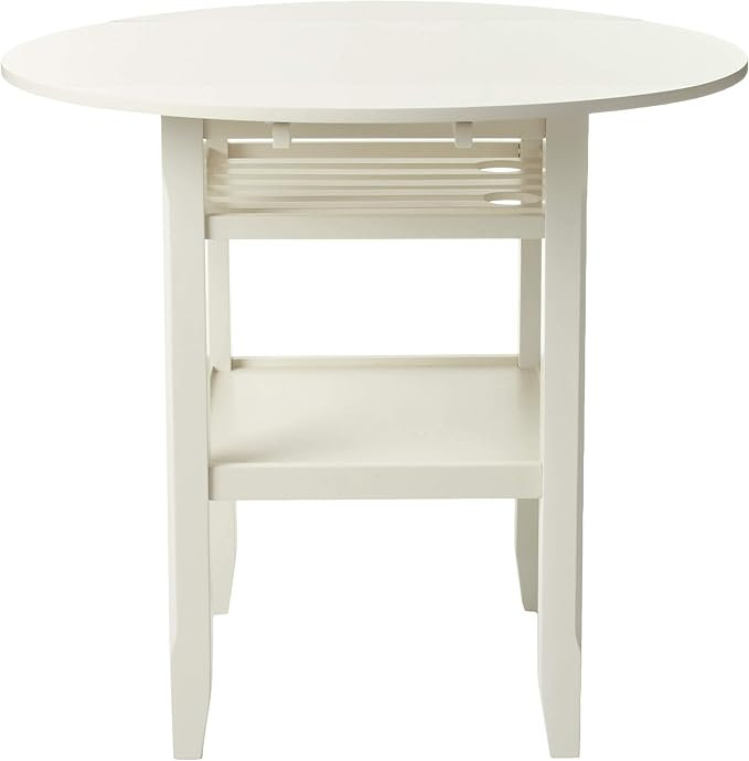  Tartys Cream Counter Height Table Casual Style, Cream