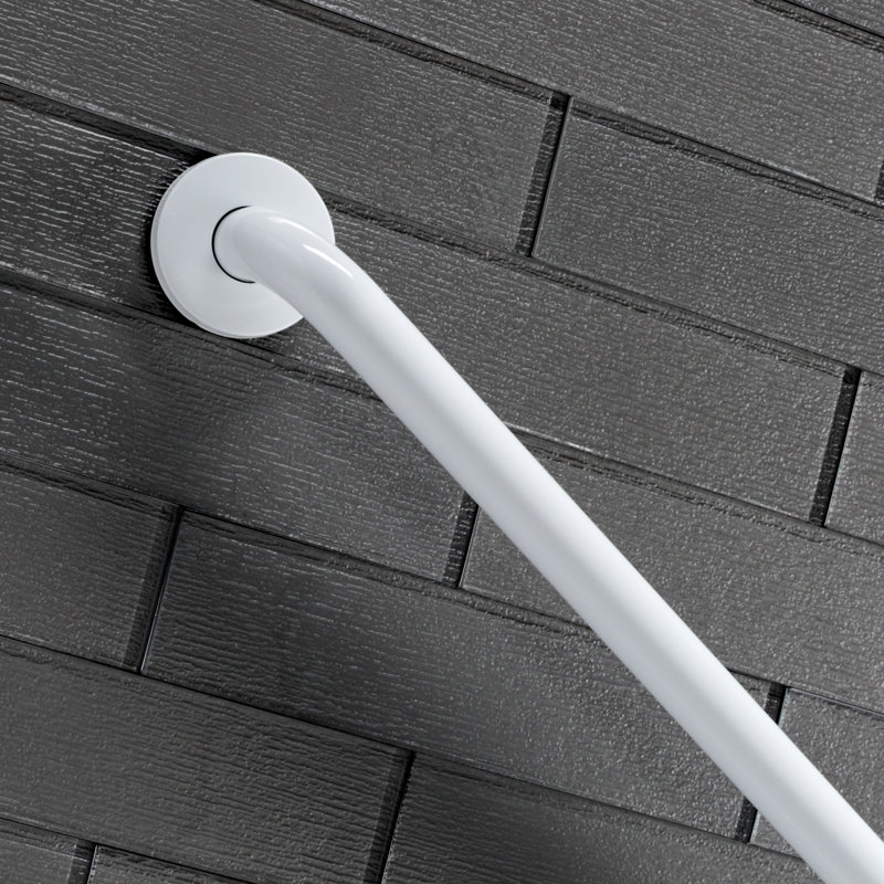 Kingston Brass Made To Match 1-1/4 Inch O.D Grab Bar, 48" W, White