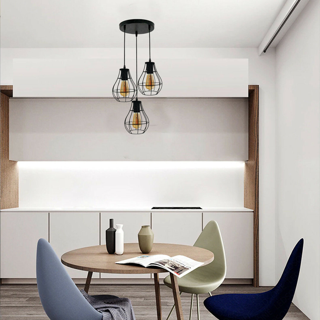 Roxby 3 - Light Cluster Geometric Pendant