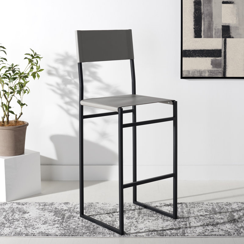 Tabouret de bar et de comptoir Fairbanks, Gris clair, Tabouret de bar (siège d'une hauteur de 30 po)
