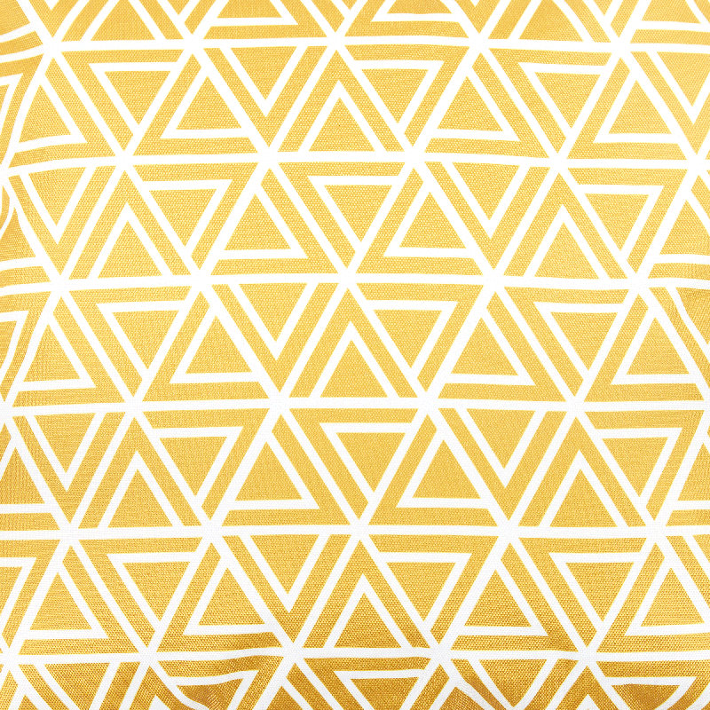 Bean Bag Bazaar Geometric Print Indoor-Outdoor Cushion, Yellow