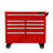 9 DRAWERS MULTIFUNCTIONAL TOOL CART WITH WHEELS AND WOODEN TOP-2002534676