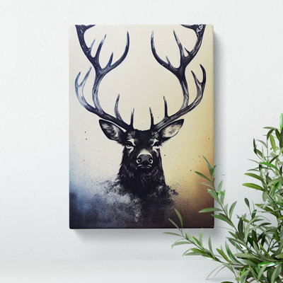 Wild Stag - Wrapped Canvas