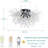 6 Fireworks Sputnik Ceiling Lights