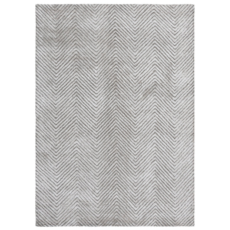 Glamour Hand Tufted Chevron Indoor Rug, 4'-0" x 6'-0" Rectangle