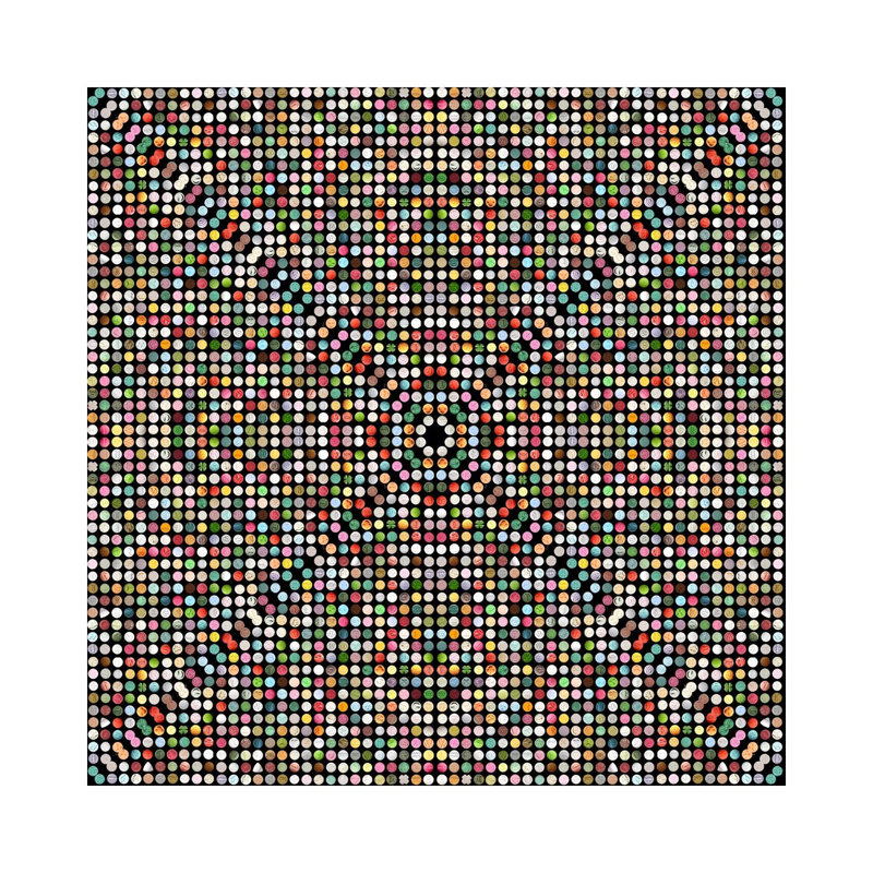 Modern Art- Gumball Drops - Wrapped Canvas Gallery-Wrapped Canvas Giclée, 66.04 cm H x 66.04 cm W x 1.91 cm D