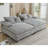Corduroy Oversized Lounge Chaise Sofa Bed-1007242304-1037587823