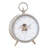 Analogue Metal Quartz Movement / Crystal Tabletop Clock in Grey/White/Silver/Yellow