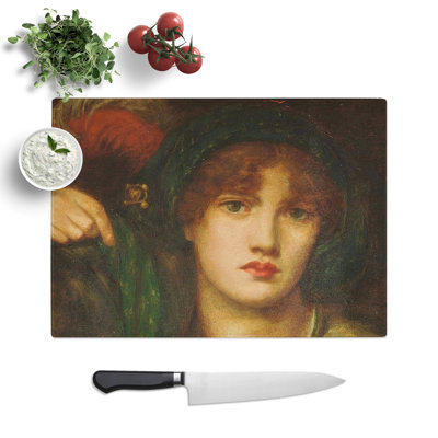 My Lady Greensleeves by Dante Gabriel Rossetti Chopping Board