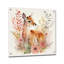 Mignon petit cerf avec fleurs roses - art mural Buck-833255519