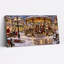 «Santa and Choir Singing in Snowy Town Square Christmas», art mural sur toile-1643270072