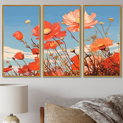 Visconti - Poppy Wall Art Print Set