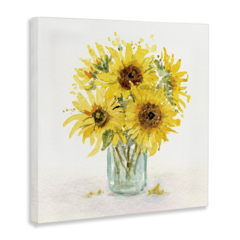 «Soft Soft Sunflower Jar» par Patti Bishop, H 36 po x l 36 po