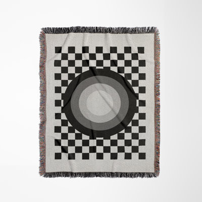 Target Geometric Cotton Blend Blanket Throw