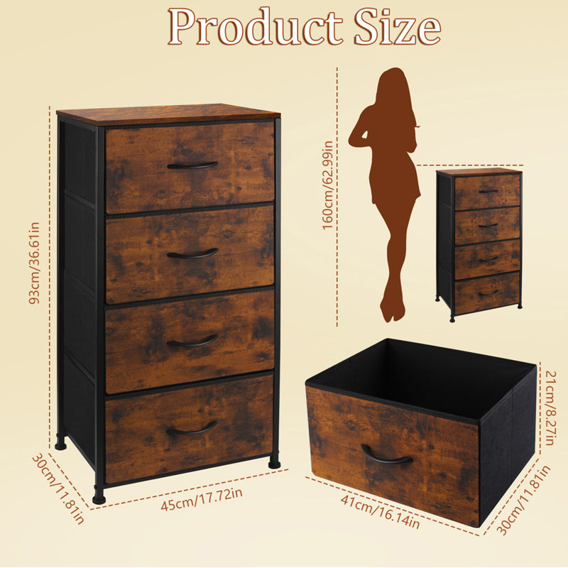 4-Drawer Accent Chest