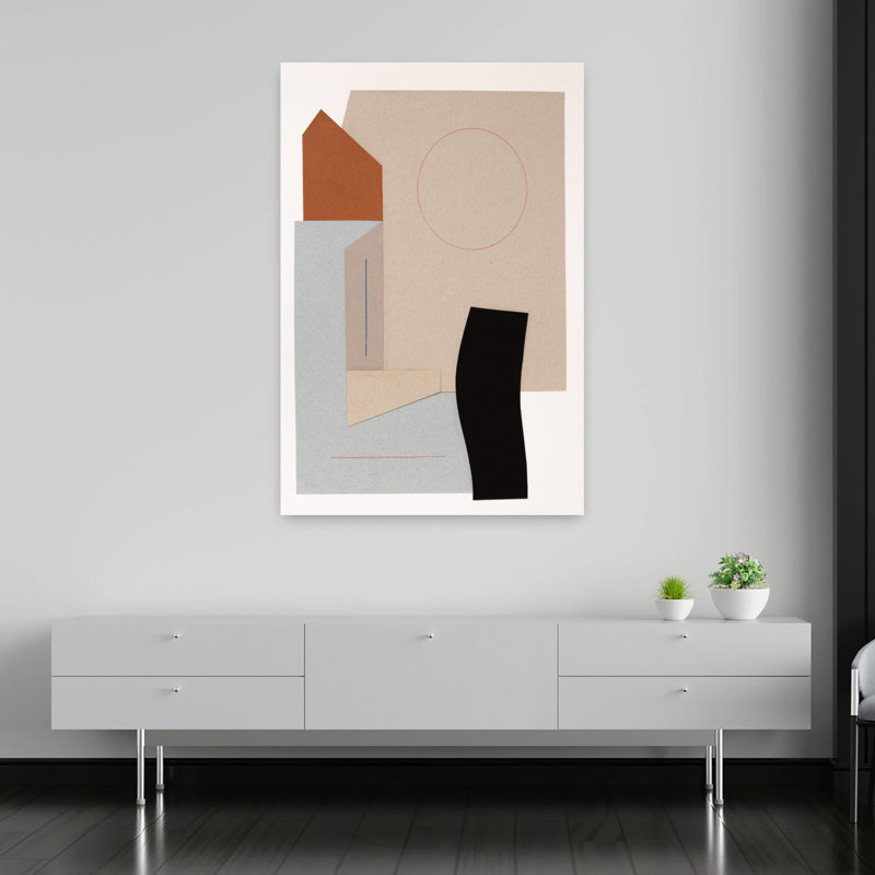 Contemporary Art Abstract Geometric Contemporary Wall Art by Ildefonso Martin - Wrapped Canvas Print, 152.4 cm H x 101.6 cm W
