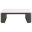 Table basse rectangulaire à plateau en marbre gris anthracite Lior