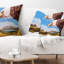 Aigle volant dans le ciel - Coussin décoratif à imprimé animal